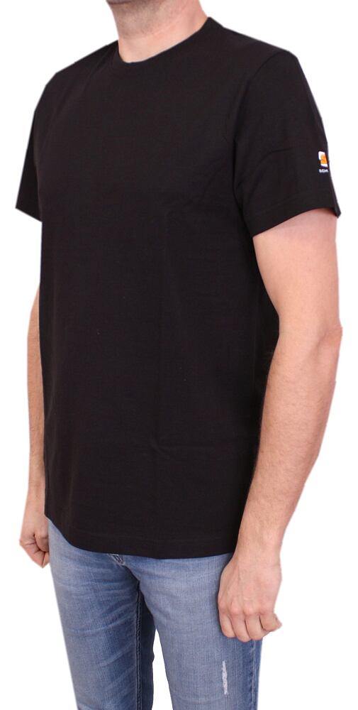 Černé tričko s krátkým rukávem SFZ22054