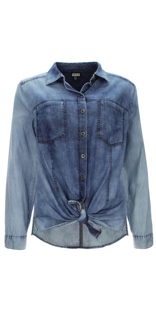 Džínový vzhled halenky na košili Kenny S. 811964 jeans