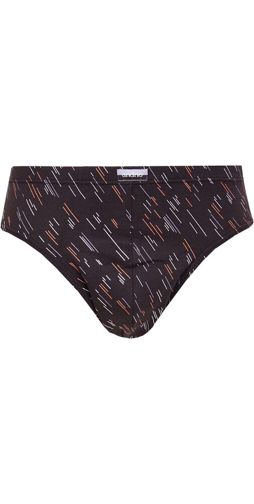 Pánské slipy bavlna/lycra Andrie PS 3553 černé
