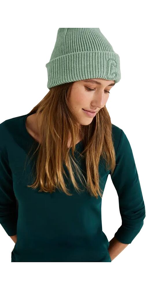 Pletená dámská čepice 572206 sage green