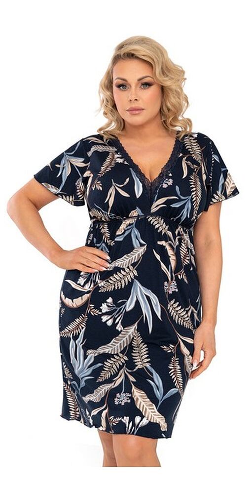 Noční košilka pro plnoštíhlé dámy Donna Helen Plus navy