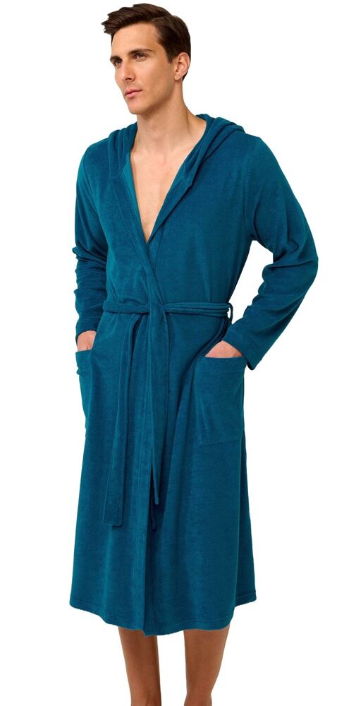 Pánský župan Frottee se zipem Vamp 22587 blue lyons