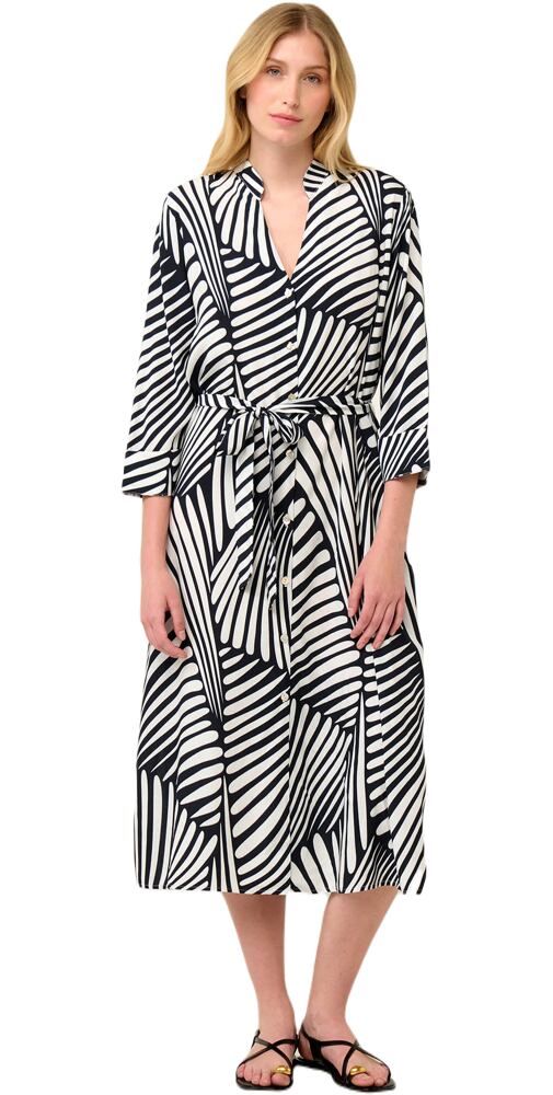 Popelínové letní šaty Vamp s knoflíky 22428 black