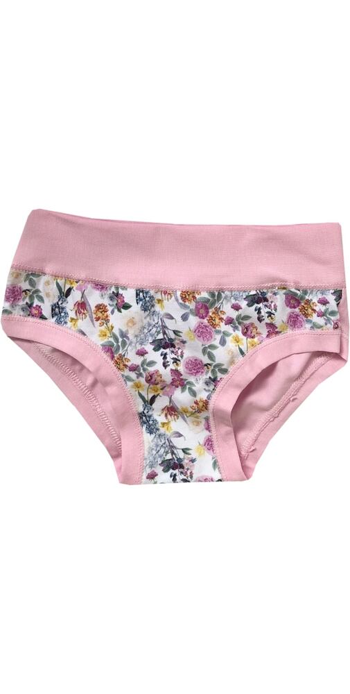 Rozkvetlé kalhotky pro holčičky Emy Bimba B2041 sv.růžové