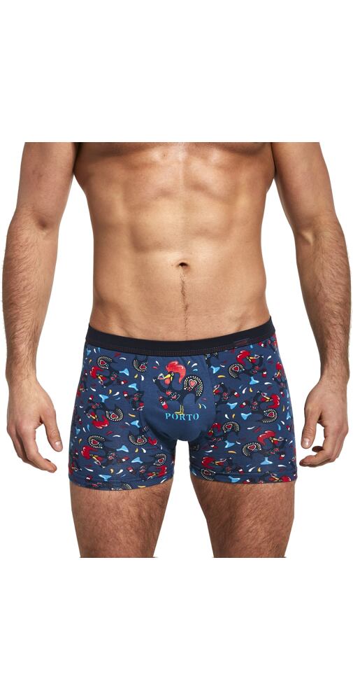 Pánské boxerky s obrázky Cornette Tattoo Porto jeans