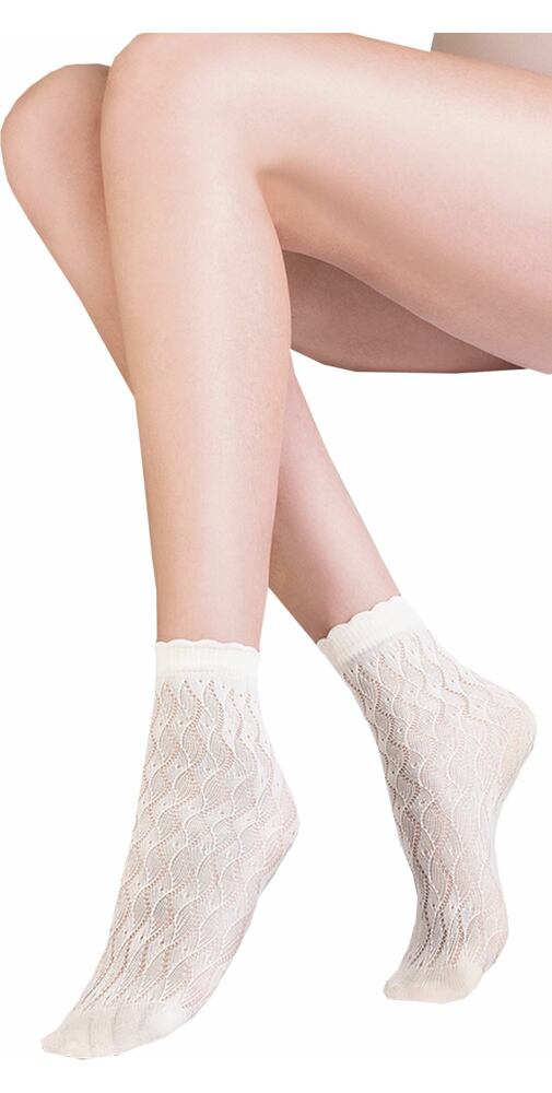 Silonkové ponožky Gabriella Ava 693 bílé