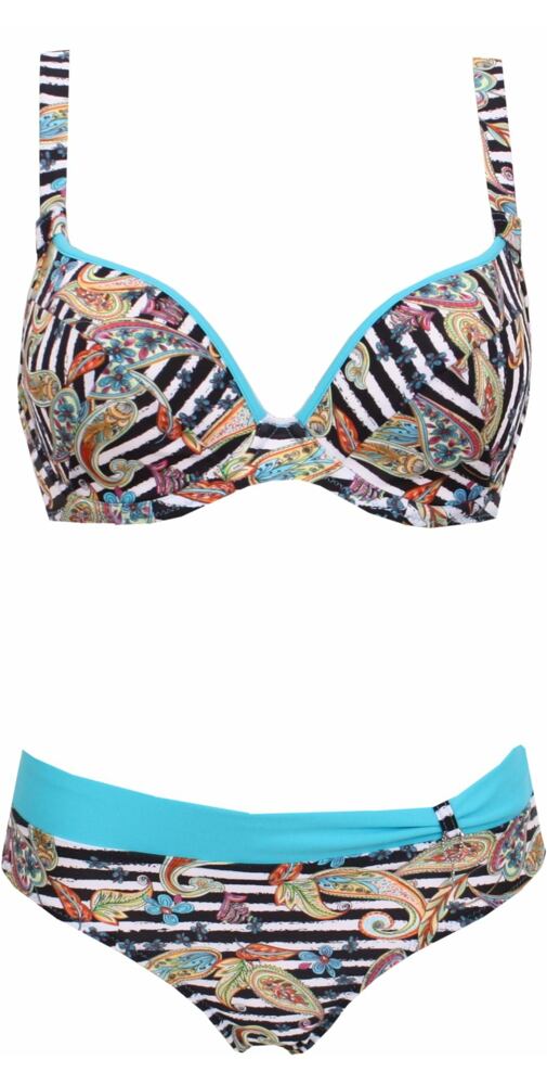 Vyztužené plavky Beauty Bra Timo 842592 proužek