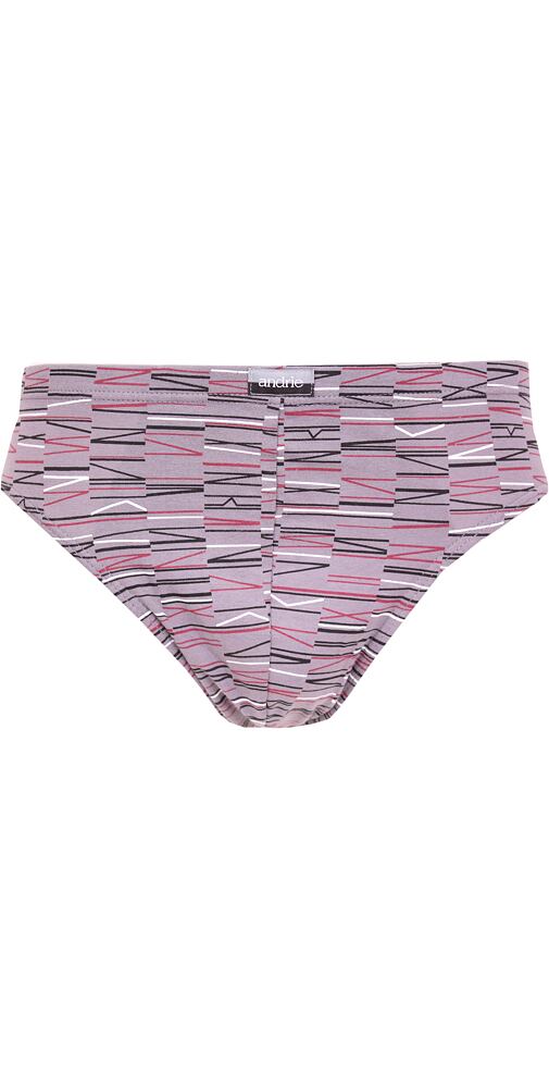 Pánské slipy bavlna/lycra Andrie PS 3536 šedé