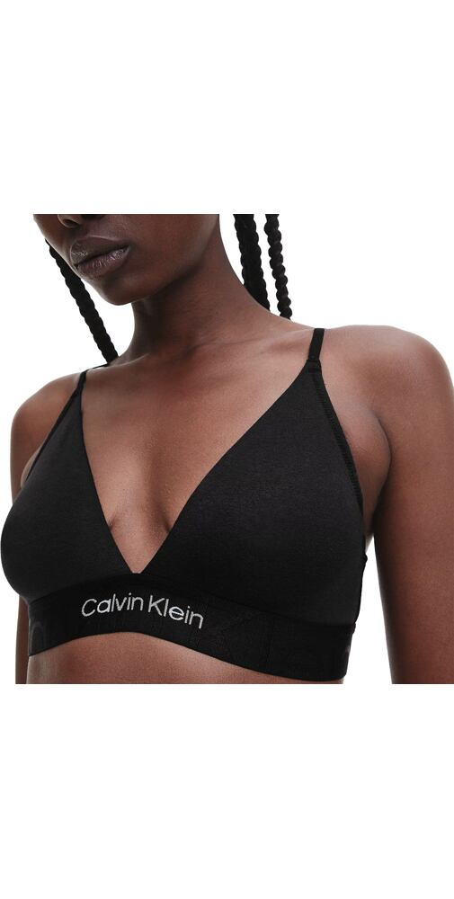 Calvin Klein Bralette Embossed Icon QF6990E černá