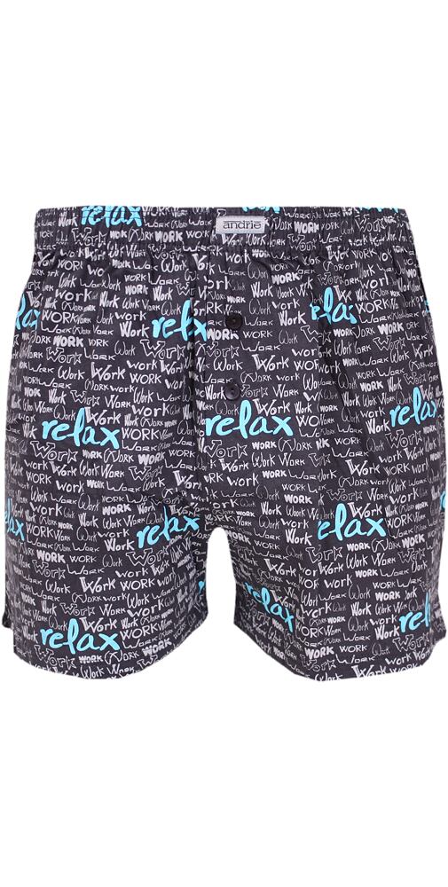 Trenkoslipy s relaxačním tiskem pro muže Andrie PS 5681 modré