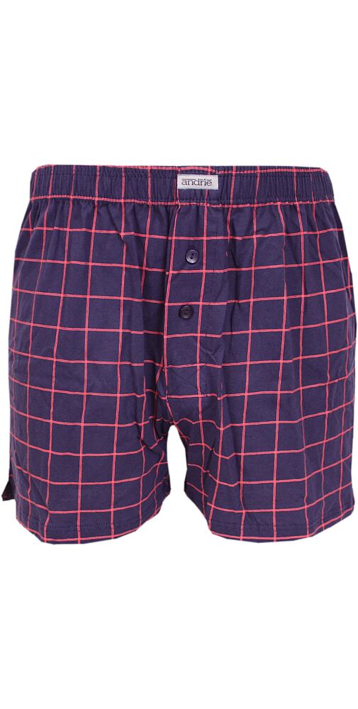 Bavlněné trenkoslipy pro muže  Andrie PS 5716 navy-red