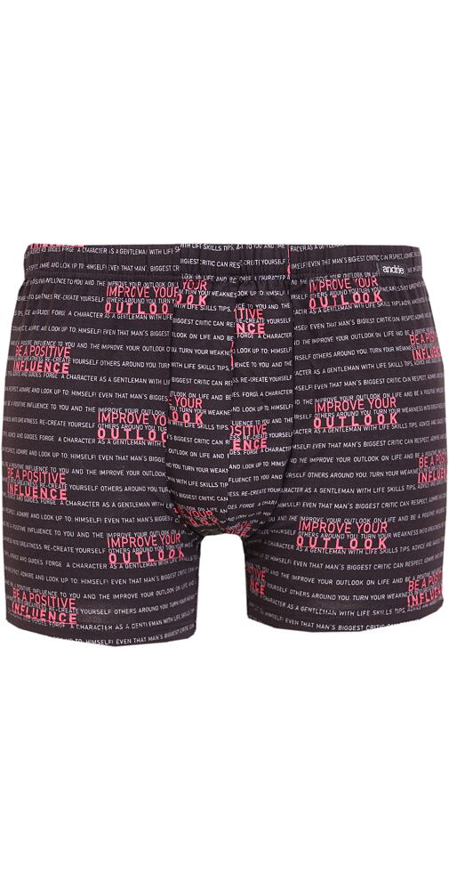 Mladistvé pánské boxerky Andrie PS 5732 černé