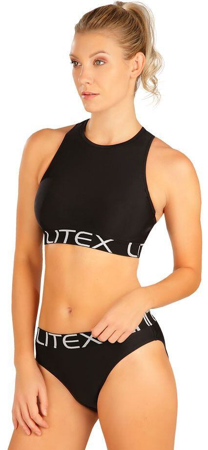 Sportovní černé plavky s výztuží Litex 50580