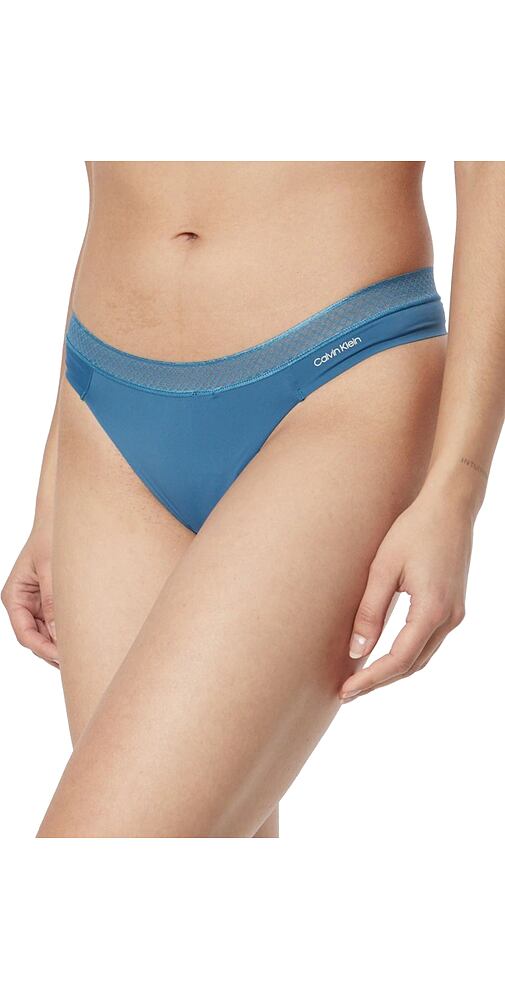 Dámská tanga Calvin Klein QF6307E petrolej