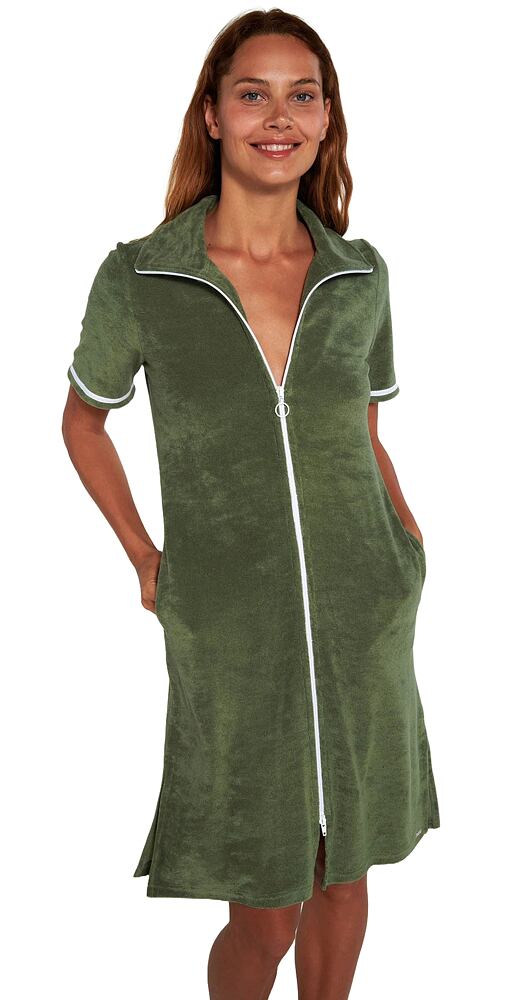 Dámský froté župan Vamp Lorelei 20551 green oil