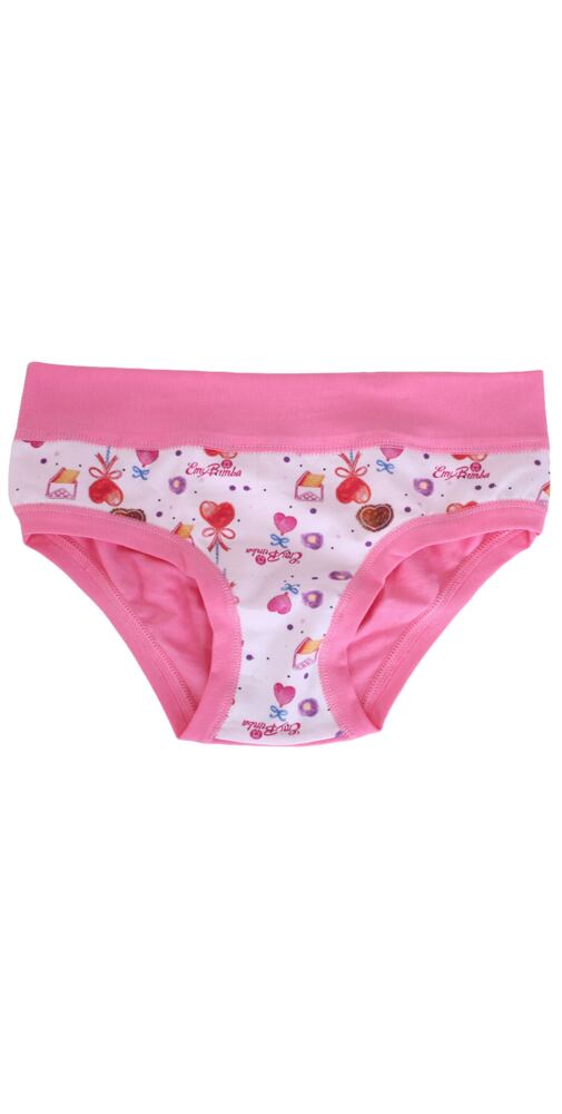 Bavlněné dívčí kalhotky Emy Bimba B2839 pink