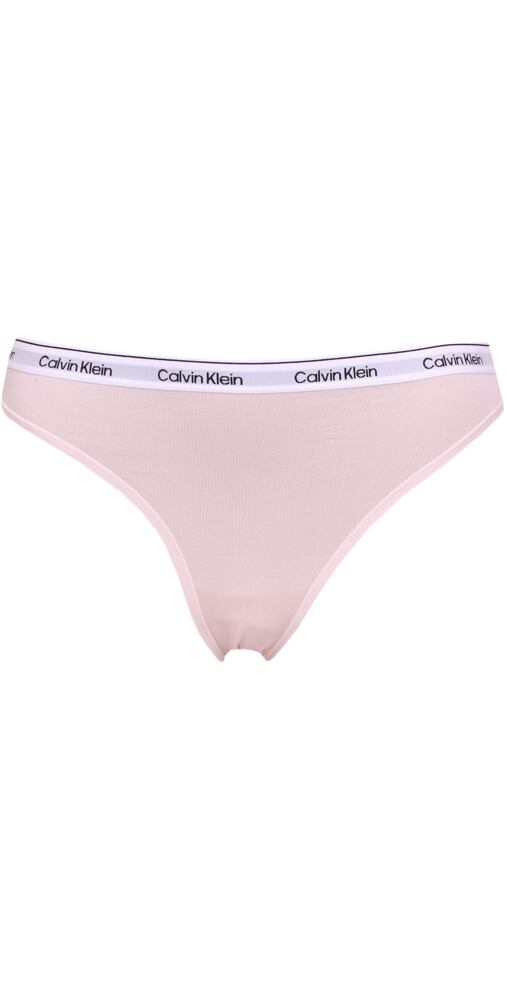 Dámské klasické kalhotky Calvin Klein Modern Logo QD5207 pudr