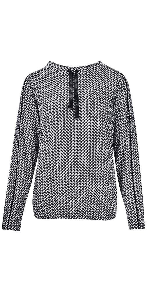 Elegantní dámská mikina Kenny S. 672624 černobílá