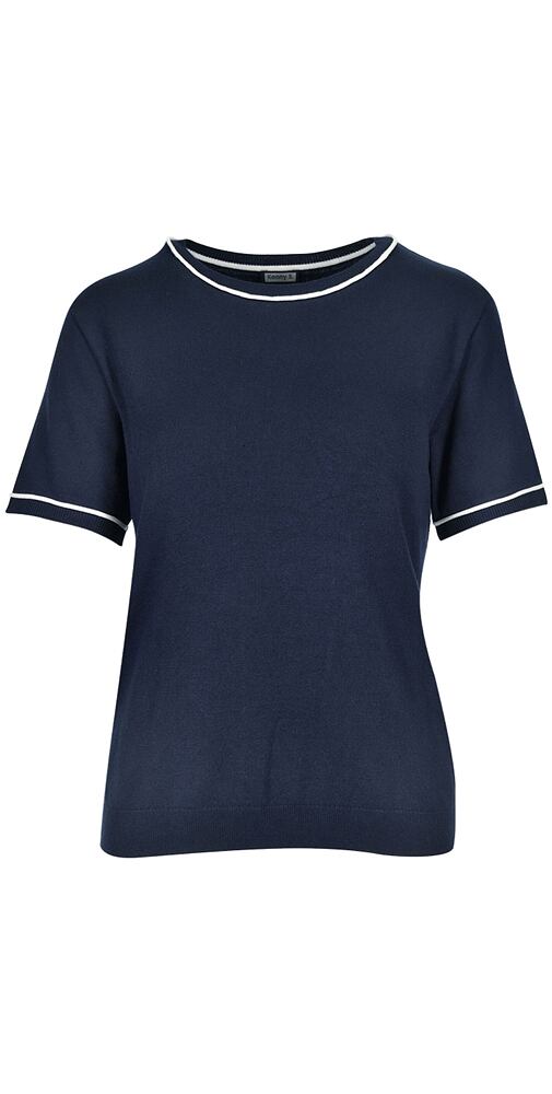 Elegantní business svetřík s krátkými rukávy Kenny S. 509984 navy