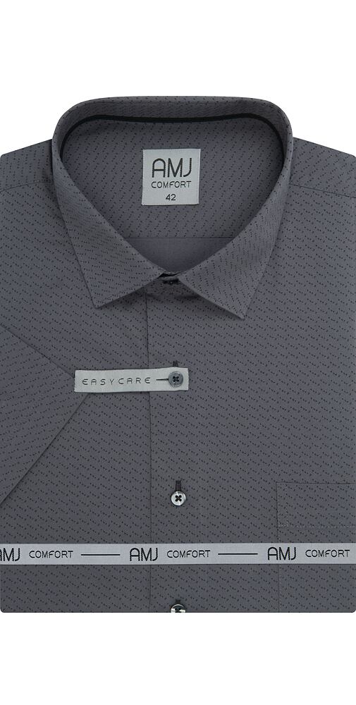 Elegantní košile pro muže AMJ Comfort VKBR 1446 grafit