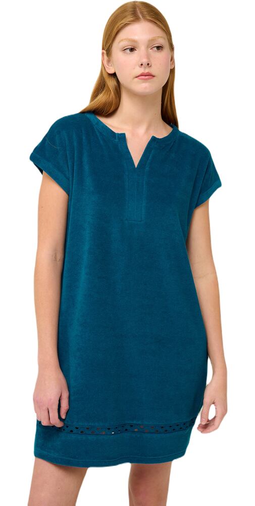 Jednoduché plážové šaty Vamp Frottee 22585 blue lyons