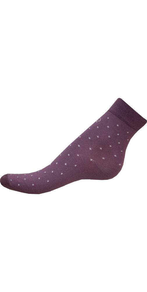 Ponožky DVJ dětské tečky - fialová