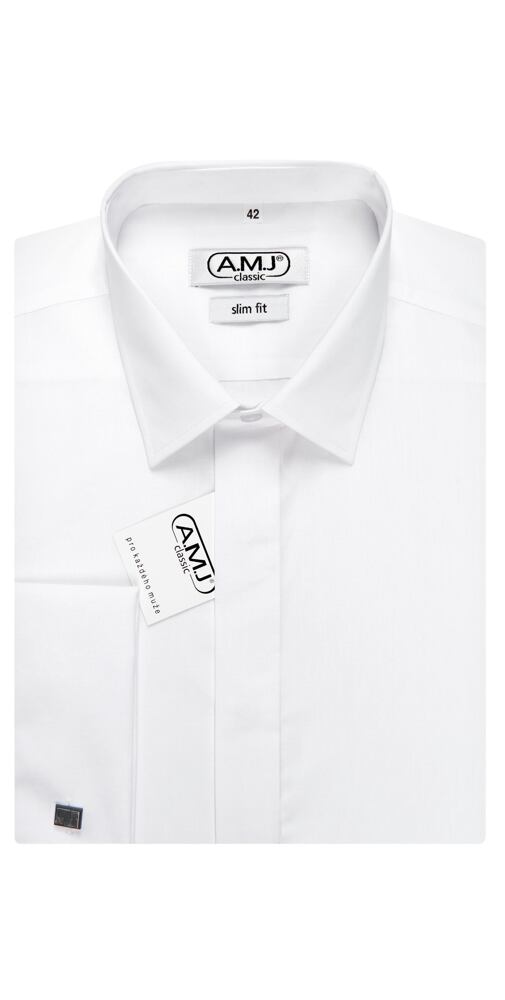 Bílá košile na manžetové knoflíčky