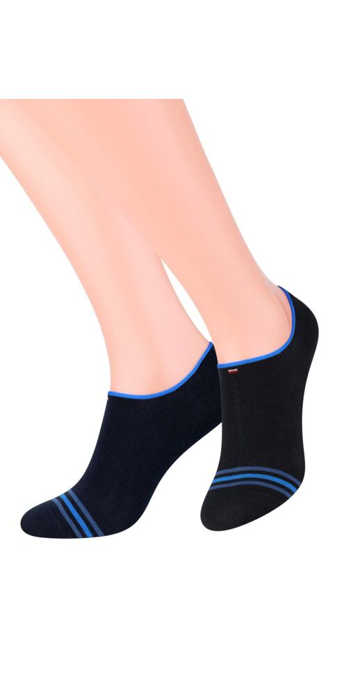 Černé kotníčkocé ponožky