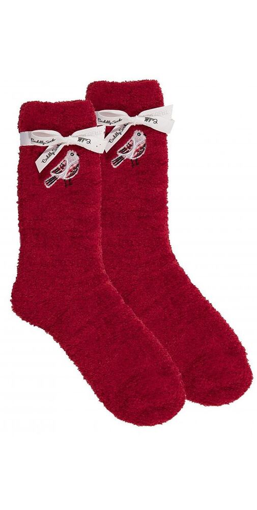 Červené hřejivé ponožky