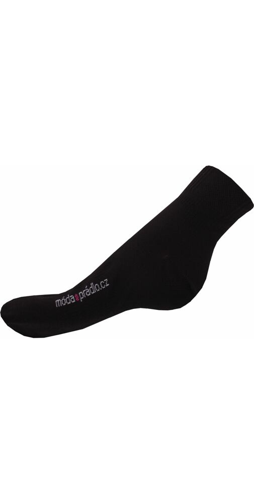 Černé ponožky s logem Móda & prádlo