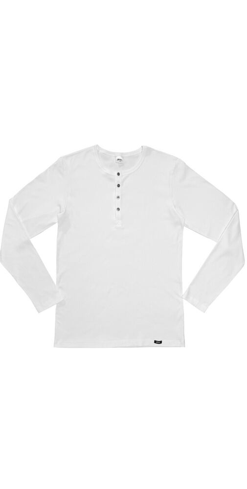 Pánské tričko Flexible s dlouhým rukávem Pleas 162864 bílé