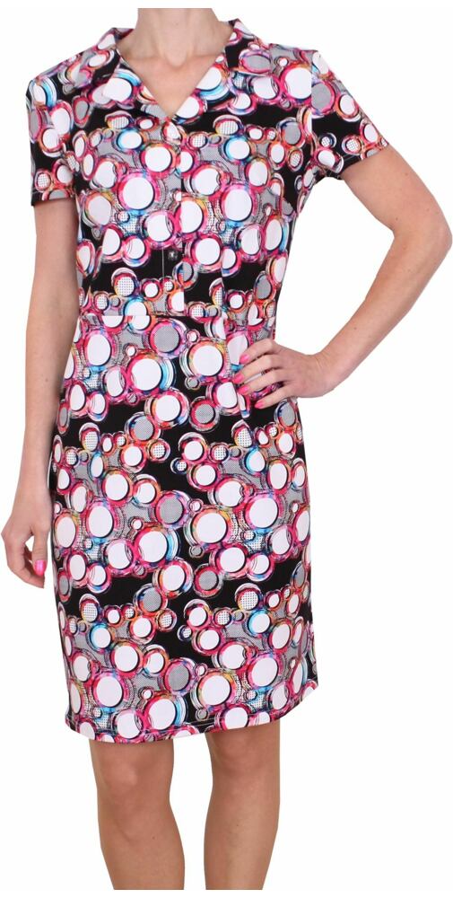 Elegantní šaty Jopess 72115  multicolor kolečka