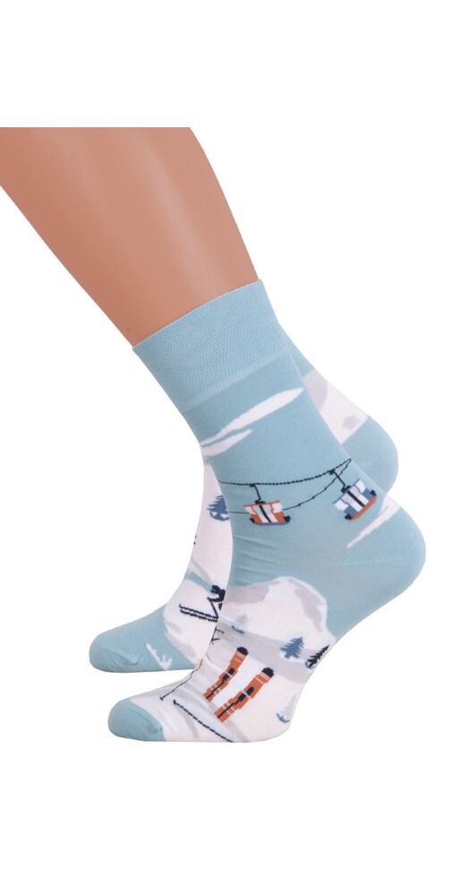 Dámské ponožky pro lyžařky More 49078 sv.modré