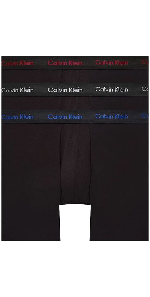 černé bavlněné boxerky s elastanem 3 pack