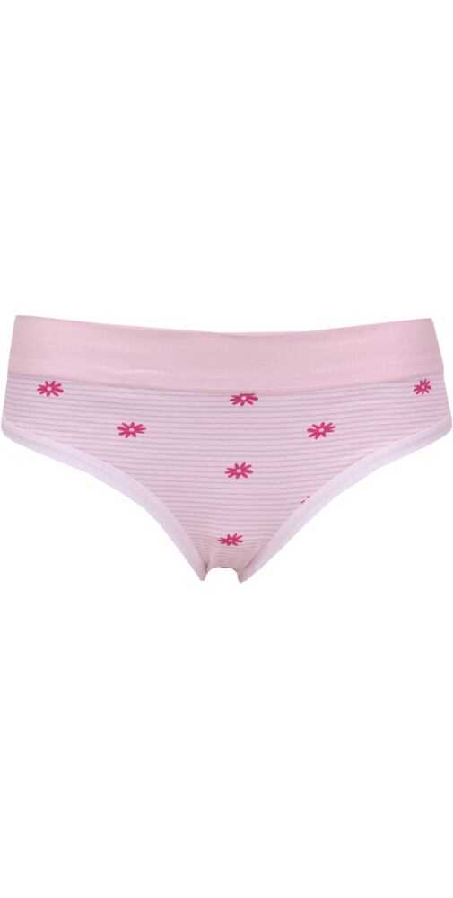 Pohodlné dámské kalhotky Lovely Girl 4334 pink proužek