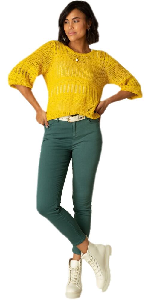 Kalhoty Slim fit Yest pro ženy 0002849 tm. zelené
