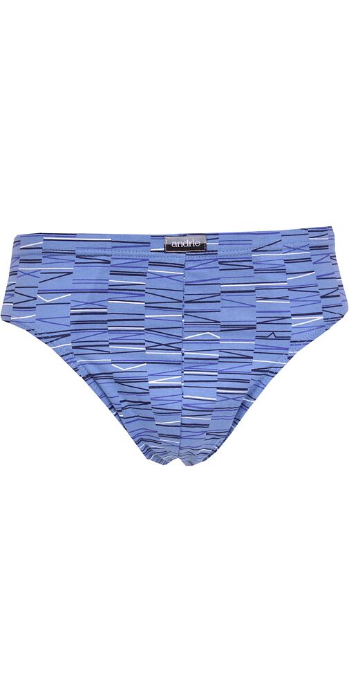 Pánské slipy bavlna/lycra Andrie PS 3536 modré