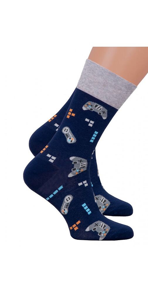 Klasické pánské ponožky Steven16084 s ovládacími prvky Game
