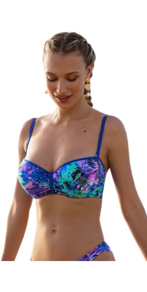 Bandeau plavky Triola 85241/91 modrý vzor