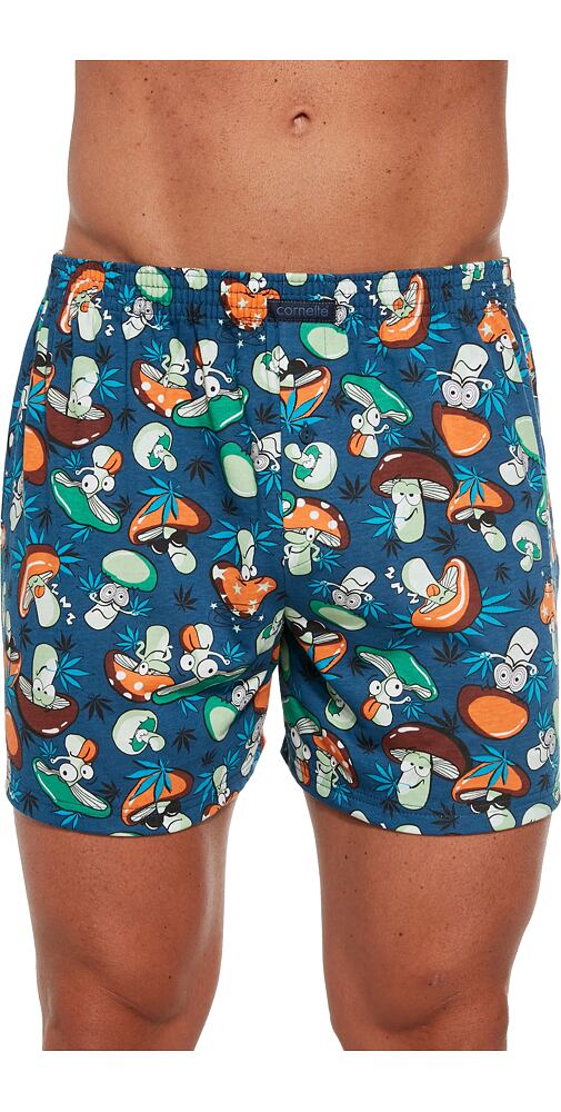 Bavlněné trenky s obrázky Cornette Classic 001/141 navy