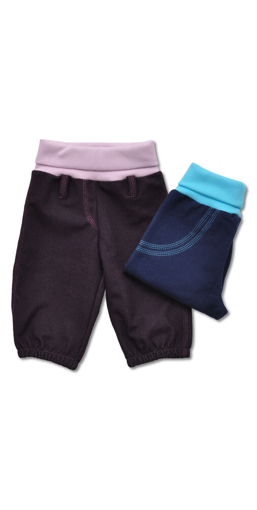 Kalhoty Little Things 72-8404 Věcičky pro malé lidičky - fialová