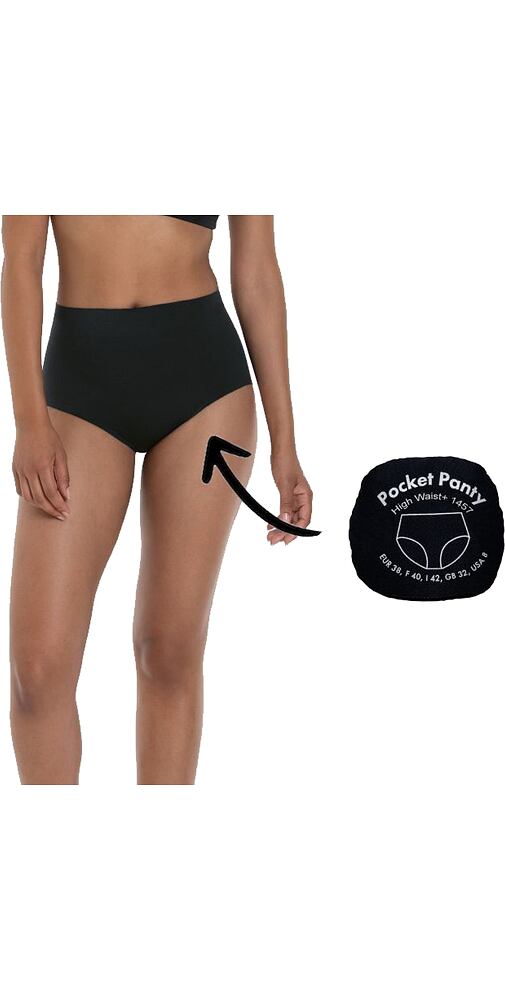 POCKET PANTY kalhotky do pasu Anita 1457 černé