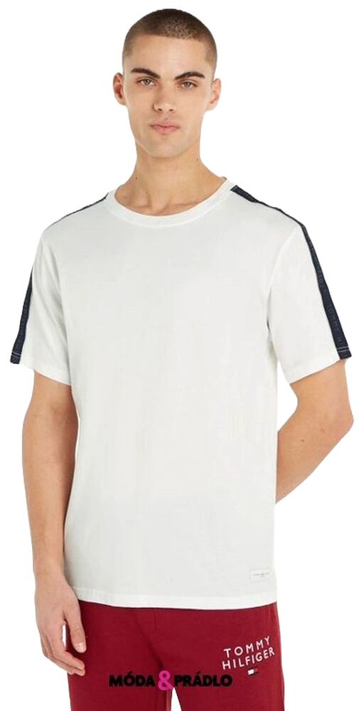 Pánské tričko Tommy Hilfiger UM0UM03005 bílé