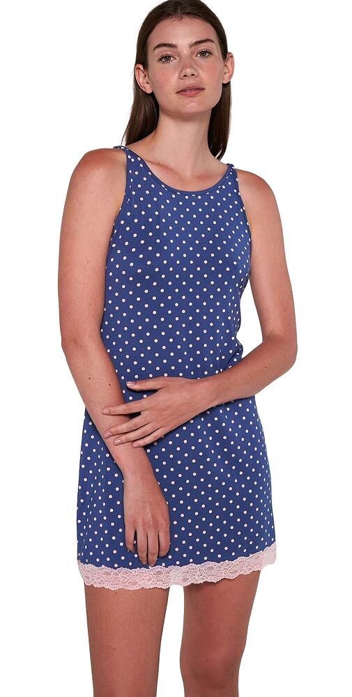 Noční košilka bez rukávů Vamp 20810 blue boa