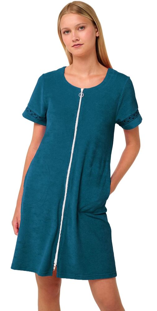 Plážové šaty Frottee se zipem Vamp 22581 blue lyons