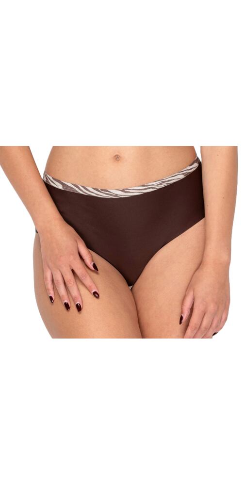 Klasické středně vysoké kalhotky pro ženy Timo 111852 dark chocolate