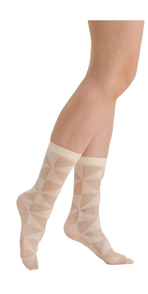 Silonkové ponožky Gabriella Syla 612 cream