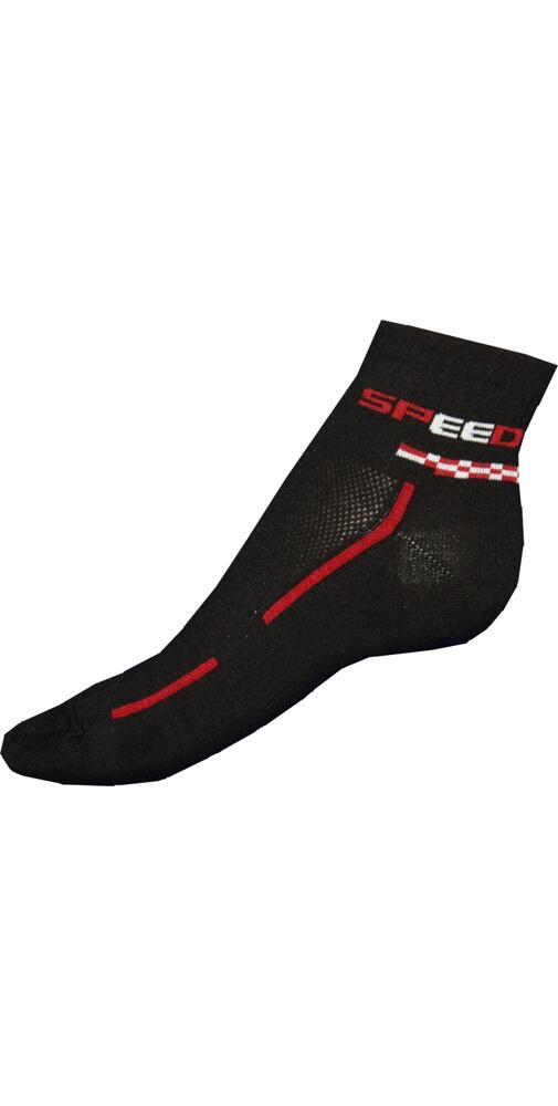Ponožky Gapo Fit Speed - černočervená