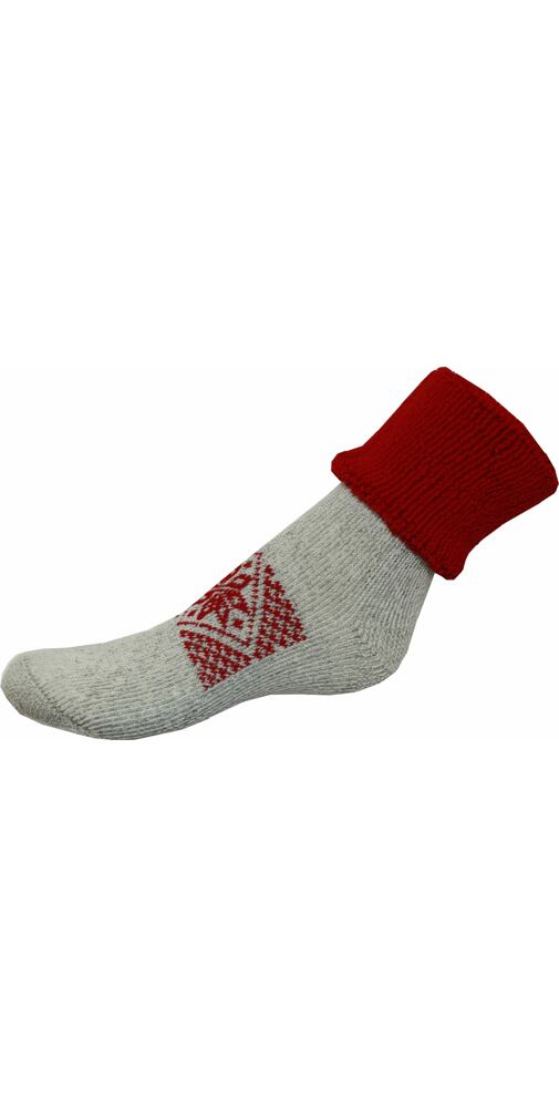 Ponožky merino Matex červená