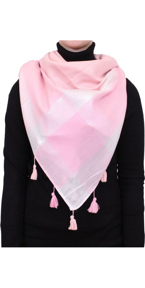 Moderní dámský šátek pink